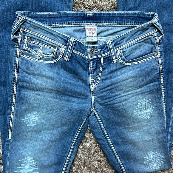 Y2K True Religion Boot Cut Jeans | Sz 28 - Picture 3 of 7